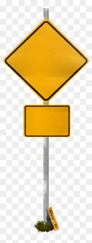 Blank Funny Road Sign 1 Transparent Png - Blank Road Signs Png