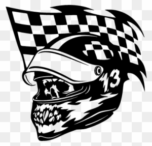 Checkered Flags And Skull Tattoo  Free Transparent PNG Clipart Images  Download