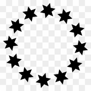 star circle border clipart