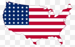 American Revolution Clipart History - Flag Map Of United States
