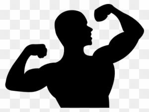 muscle flex silhouette