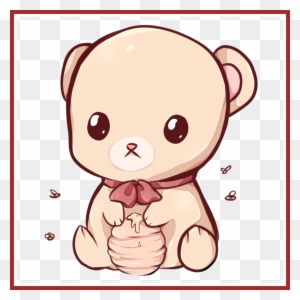 Vector Free Library Inspiring Pooh Honey Jar My For - Kawaii Teddy Bear Drawing