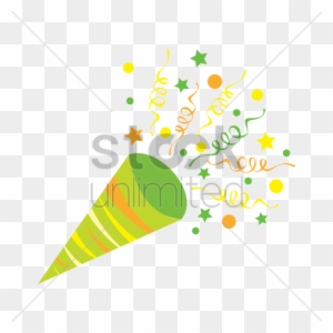 Party Popper Cliparts 1, Buy Clip Art - Party Popper Emoji Png - Free