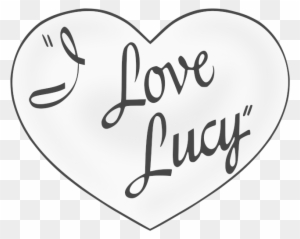 i love lucy logo vector