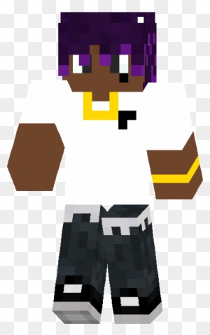 Purple Bit Lil Uzi Vert Minecraft Skin Free Transparent Png Clipart Images Download