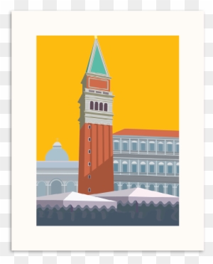 Piazza San Marco Wall Art - Illustration - Free Transparent PNG Clipart ...