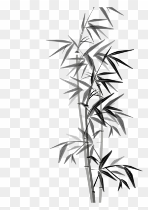 Bamboo Tree Silhouette At Getdrawings - Bamboo Leaves Silhouette Png ...