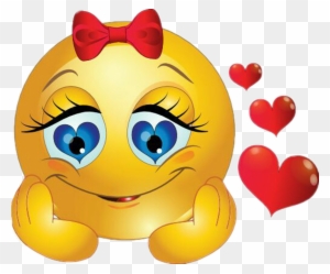 Heart Sticker - Girl Emoji In Love - Free Transparent PNG Clipart ...