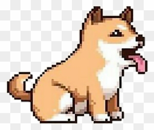 Dog Shiba Shibainu Pixel Cute Kawaiifreetoedit Shiba Inu Pixel Art Free Transparent Png Clipart Images Download - minecraft pixel art charmander roblox