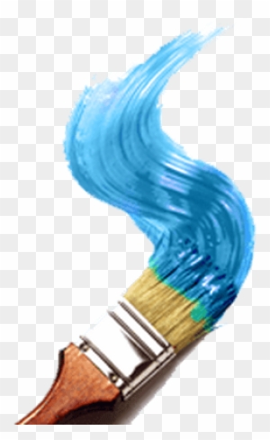 Lovely Transparent Background Paint Blue Paint Brush - Paint Brush ...