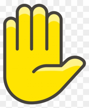 Raised Hand Icon - Raised Hand Emoji Png - Free Transparent PNG Clipart ...