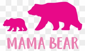 Download Mama Bear Cutting Files Svg Dxf Pdf Bear Silhouette Free Transparent Png Clipart Images Download