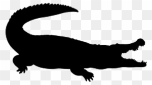 500 X 500 10 - Silhouette Clip Art Alligator Svg - Free Transparent PNG ...