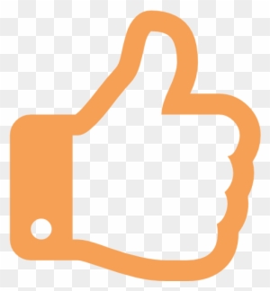 High Success Rate - Orange Thumbs Up Png - Free Transparent Png Clipart 