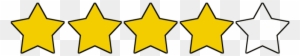 My Rating And Review - 4 Star Rate Png - Free Transparent PNG Clipart ...