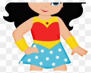 Cute Wonder Woman Clipart - Centros De Mesa De La Mujer Maravilla ...