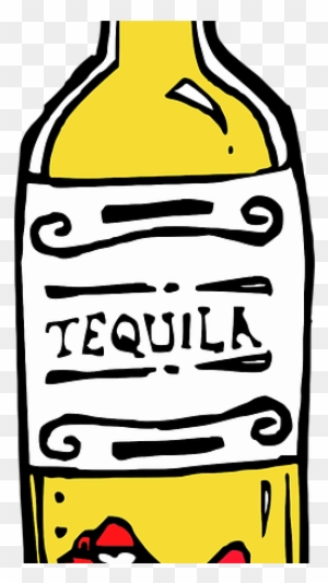 Tequila Bottle - Botella De Alcohol Dibujo - Free Transparent PNG ...