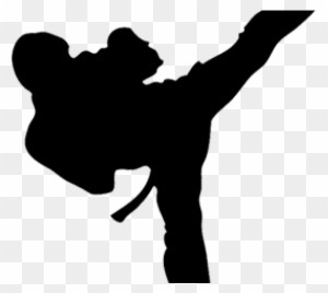 Kick Karate Martial Arts Taekwondo Clip Art - Karate Kick Silhouette ...