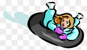 Snow Tubing Clip Art - Winter Tubing Clip Art