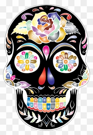 Sugar Skull Silhouette By Karen Arnold - Skull Silhouette - Free ...