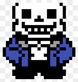 Download Undertale Sans Pixel Art Grid - 3 Masks, Papyrus, Sans, Blue Eye  Sans, Papyrus, Undertail - Full Size PNG Image - PNGkit