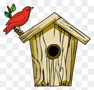 primitive birdhouse clipart