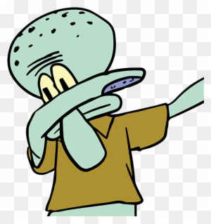 Squidward Dab - Transparent Background Discord Emoji - Free Transparent ...