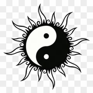 Sun Drawings Collection - Sun Yin Yang Tattoo Designs