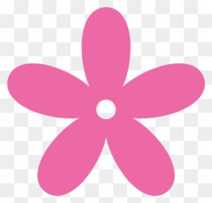 Hot Pink Flower Clipart - Small Flower Clipart - Free Transparent PNG ...