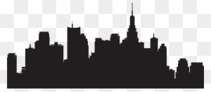 Cityscape Svg - New York Skyline Outline - Free Transparent PNG Clipart ...