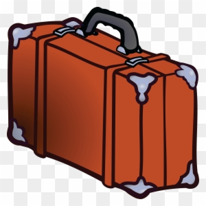 single zebra suitcase clipart