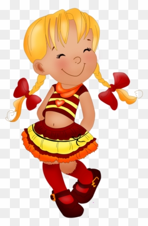 red pigtail clipart