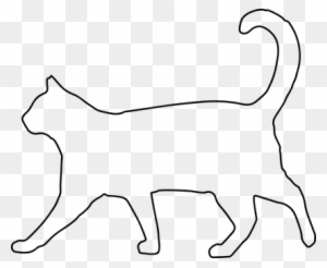 Outline Of A Cartoon Cat - Free Transparent PNG Clipart Images Download