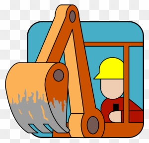 can dig backhoe clipart