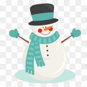 Windy Snowman Svg Scrapbook Title Winter Svg Cut File - Snowman Svg ...