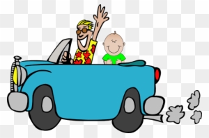 Baby Cars Clipart Man With In Car Clip Art At Clker - Man In The Car Draw