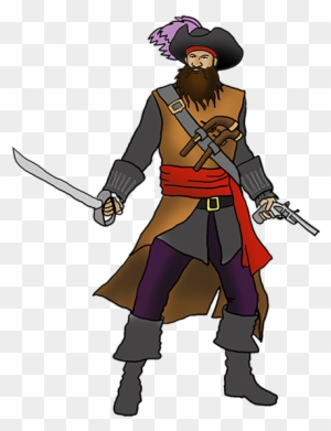 Pirate Blackbeard Clipart - Edward Teach Assassin's Creed