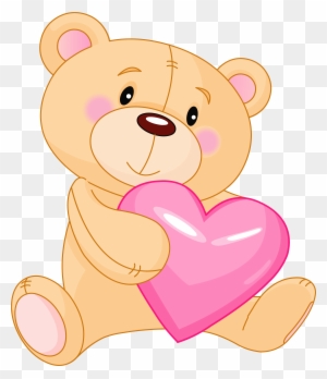 Cute Bear With Heart Png Clipart Picture - Teddy Bear With Heart - Free ...