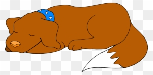 sleepy dog clipart black