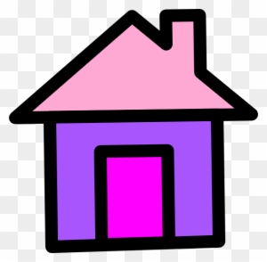 Purple House Clipart - Clipart Maison Noir Et Blanc - Free Transparent ...