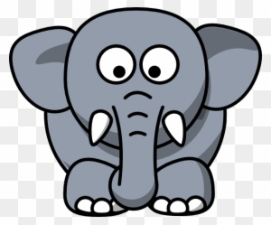 Elephant Clipart Black And White, Transparent PNG Clipart Images Free