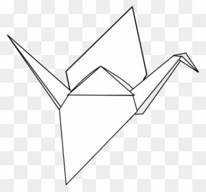 Origami Clipart Drawing - Paper Crane No Background - Free Transparent ...