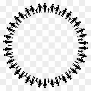 Big Image - Family Holding Hands Circle - Free Transparent PNG Clipart ...