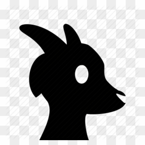 dairy goat head silhouette