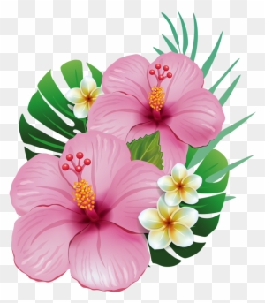 Hawaiian Aloha Tropical Flower Hawaiian, Moana And - Moana Flowers Png ...