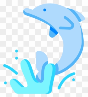 dolphins jumping out of water clipart