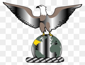 Eagle Over Globe Clip Art - Eagle With Globe Logo