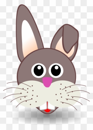 Free Vector Funny Bunny Face - Clip Art Rabbit Face