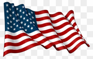United States Of America Flag Png Transparent Images - Drawing Waving American Flag
