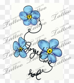 Marketplace Tattoo Forget Me Not Vine And Flower Forget Me Not Flower Tattoo Designs Free Transparent Png Clipart Images Download